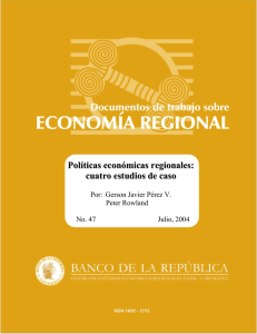 Políticas económicas regionales: cuatro estudios de caso