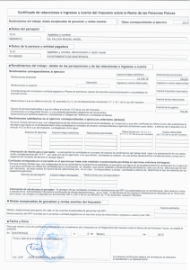 Certificado de retenciones e ingresos a cuenta del Impuesto sobre