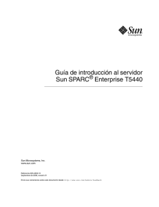 Guía de introducción al servidor Sun SPARC Enterprise T5440