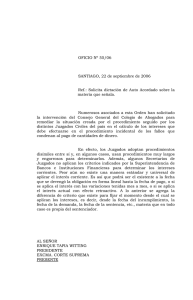 OFICIO Nº - Colegio de Abogados de Chile