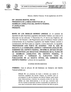 México, Distrito Federal, 19 de septiembre de 2014. DIP. ARIADNA