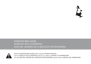 exercise bike guide guide du vélo d`exercice guía