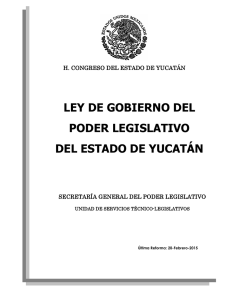 GOBIERNO DEL ESTADO - Congreso del Estado de Yucatán