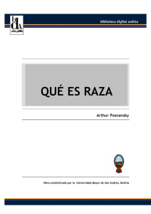 Qué es raza - Secretaría General de la Comunidad Andina