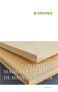 tableros de madera natural y de madera maciza