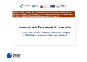 Innovación en la Pyme en período de recesión.