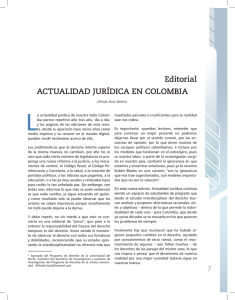ACTUALIDAD JURÍDICA EN COLOMBIA Editorial