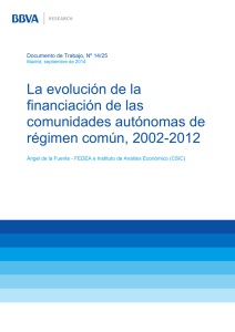 La evolución de la financiación de las comunidades