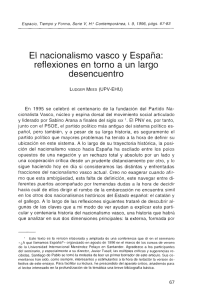 El nacionalismo vasco y España - e