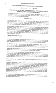 CORPORACIÓN AUTÓNOMA REGIONAL DEL ATLÁ NTICO C.R.A.