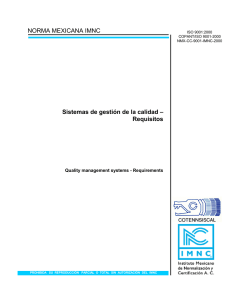 Norma ISO-9001 - Sistemas de Gestion