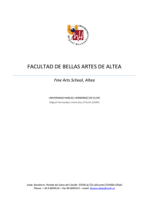 Fine Arts School, Altea - Facultad de Bellas Artes