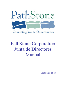 PathStone Corporation Junta de Directores Manual