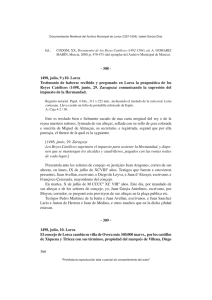 366 - 308 - 1498, julio, 9 y10. Lorca Testimonio de haberse recibido