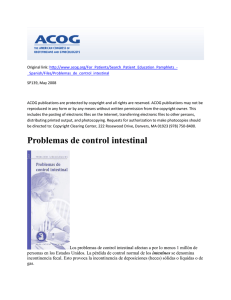 Problemas de control intestinal