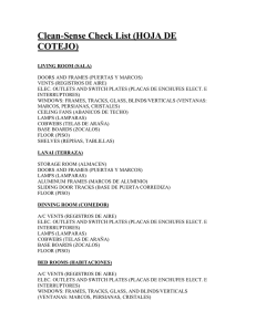 Clean-Sense Check List (HOJA DE COTEJO)