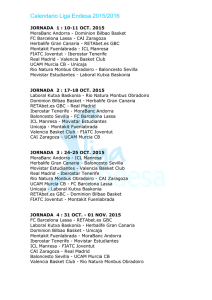 Calendario Liga Endesa 2015/2016