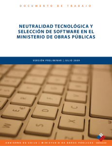 neutralidad tecnológica y selección de software en el ministerio de
