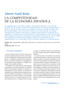 la competitividad de la economía española