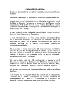 Curriculum Breve - Dr. Enrique Díaz