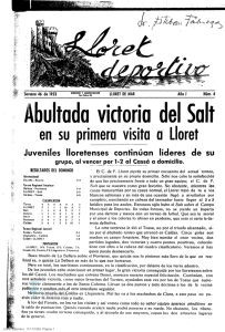 Abultada victoria del Sait - Ajuntament de Lloret de Mar