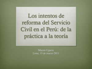 Los intentos de reforma del Servicio Civil en el Perú
