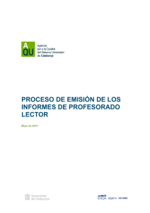 Procedimiento de emisión de informes de lector