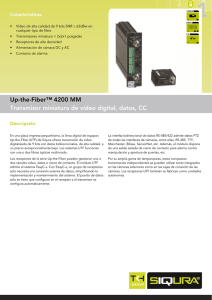 Up-the-Fiber™ 4200 MM Transmisor miniatura de vídeo