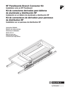NF Panelboards Branch Connector Kit Kit de
