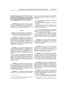 Orden de 20 de abril. Comisión de Coordinación de Policías Locales