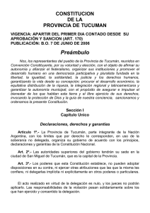 Constitución de la Provincia de Tucumán