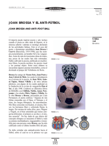 Joan Brossa y el anti-fútbol - Archivos de Medicina del Deporte