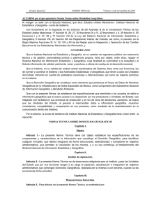 Diario Oficial de la Federación, Norma técnica sobre