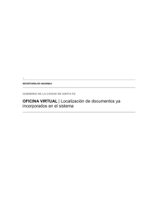 OFICINA VIRTUAL | Localización de documentos ya incorporados