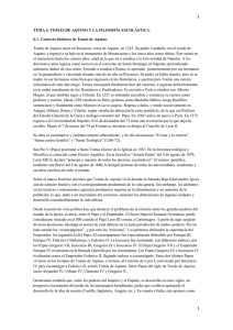 TEMA 6. TOMÁS DE AQUINO Y LA FILOSOFÍA ESCOLÁSTICA. 6