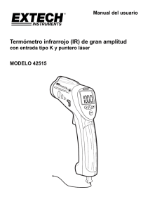 Termómetro infrarrojo (IR) de gran amplitud