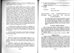 Colision de competencias entre dos jueces de igual categoria