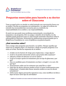 Preguntas esenciales para hacerle a su doctor sobre el Glaucoma