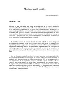 Manejo de la crisis asmática - Pontificia Universidad Javeriana