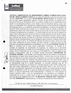 CONTRATO ADMENESTRATIVO DE ARRENDAMIENTO NÚMERO