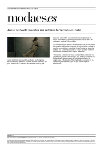 Annie Leibovitz muestra sus retratos femeninos en Italia