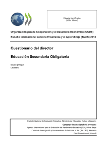 Cuestionario del director - Ministerio de Educación, Cultura y Deporte