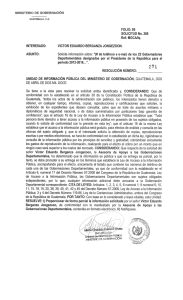 Page 1 MINISTERIO DE GoBERNACIÓN GUATEALA, C.A. FOLO:05