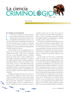 CRIMINOLÓGICA - Revista Ciencia
