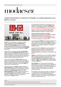 Uniqlo materializa su entrada en España: la cadena japonesa crea
