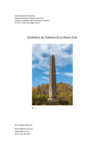El obelisco de Tutmosis III en Nueva York