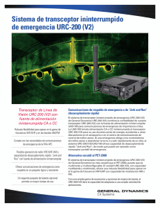 Sistema de transceptor ininterrumpido de emergencia URC