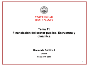 Financiación del sector público. Estructura y dinámica
