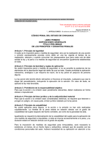 Chihuahua - C&oacute;digo Penal