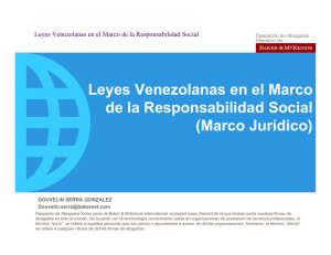 Leyes Venezolanas en el Marco de la Responsabilidad Social